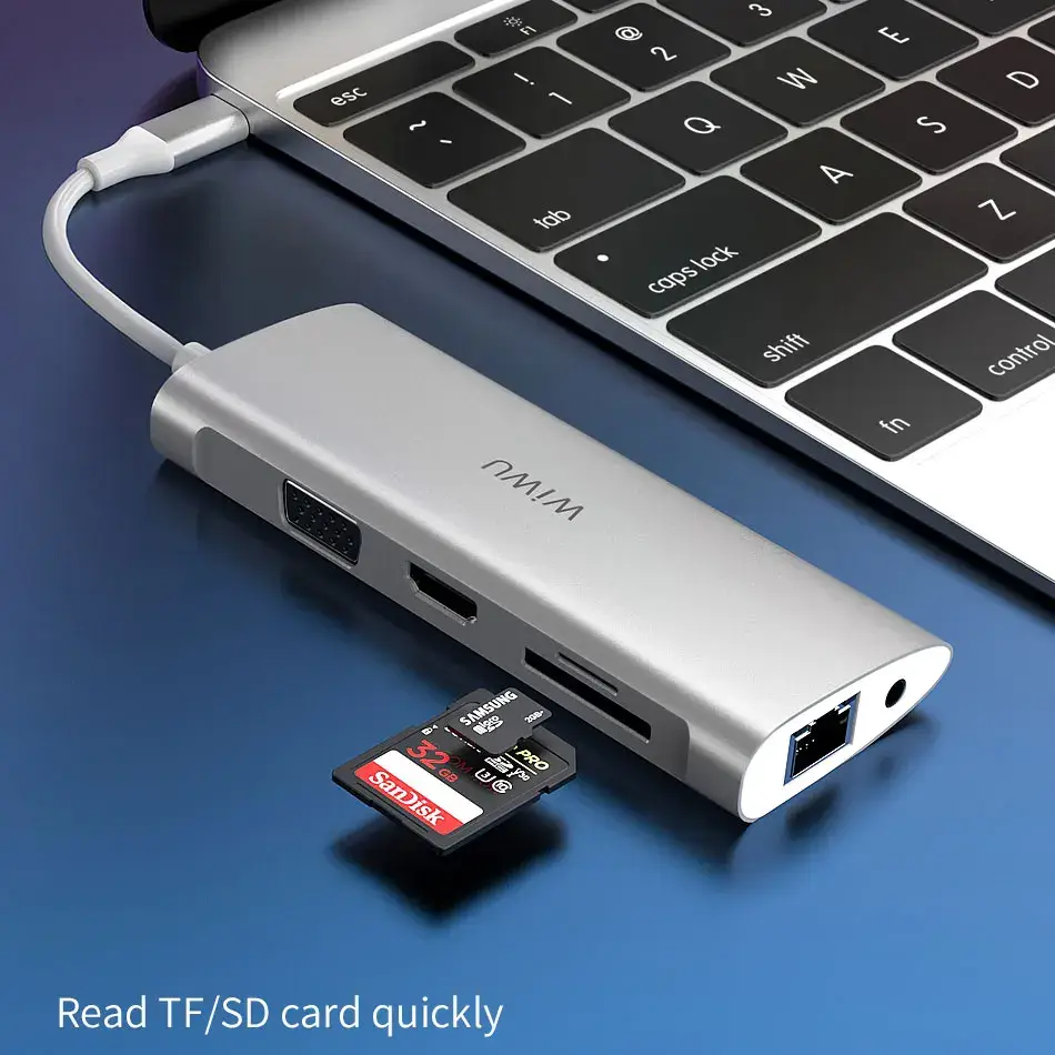 WiWU Alpha A11 11-in-1 USB-C Multiport Adapter Hub