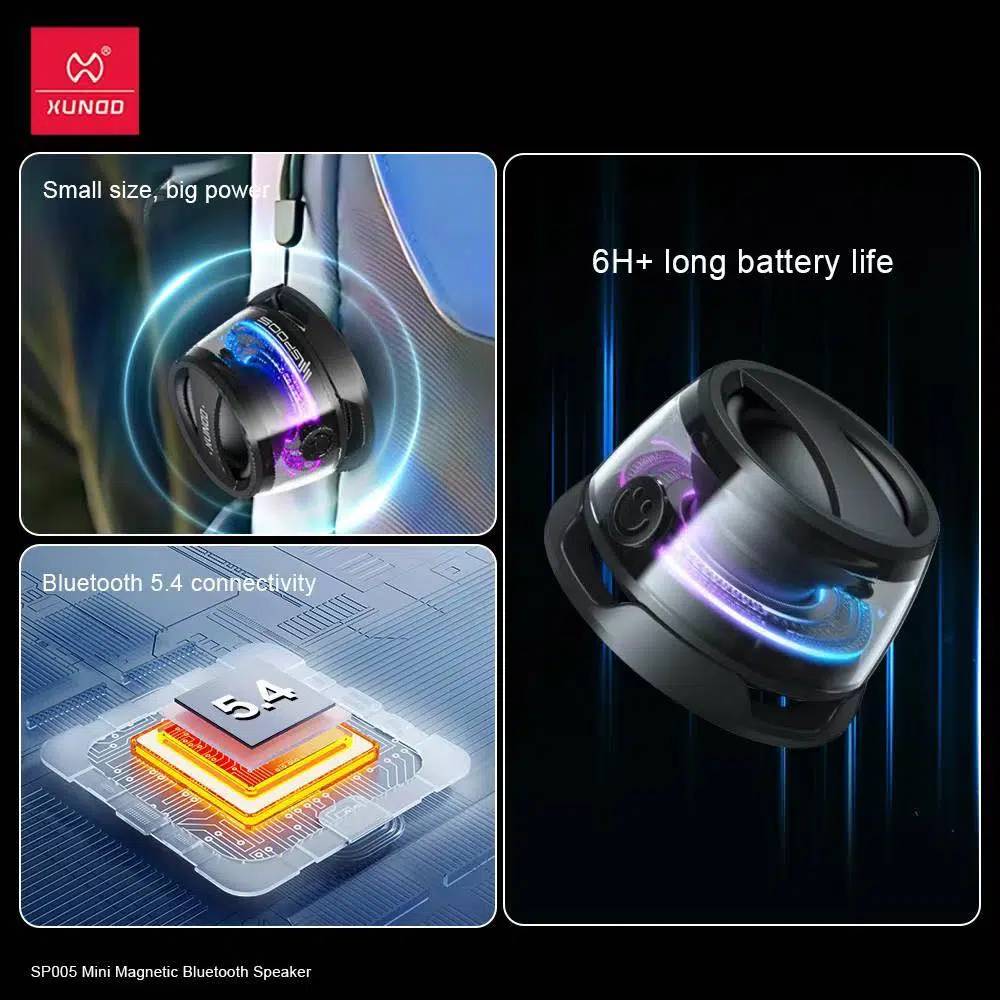 XUNDD SP005 Magnetic Ultra-Portable LED Wireless Speaker