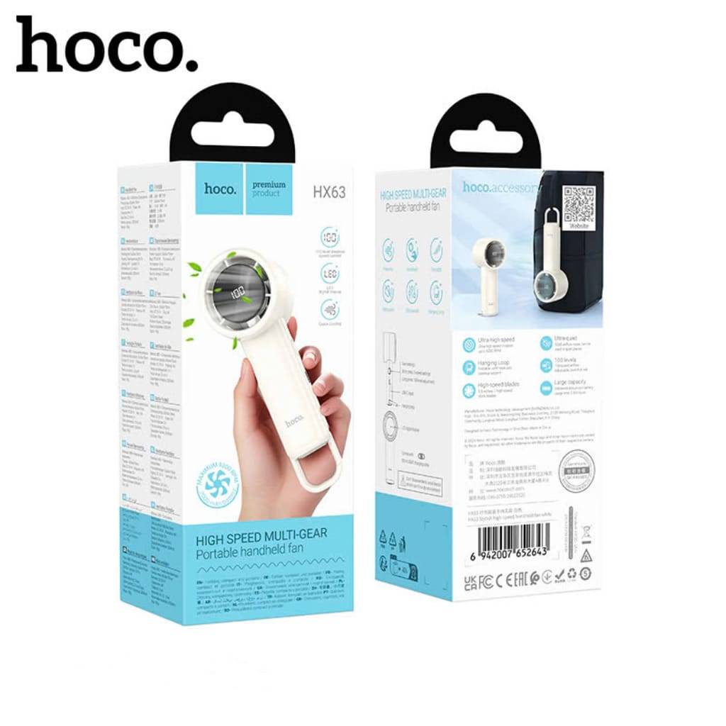 HOCO HX63 Portable Handheld Rechargeable Fan