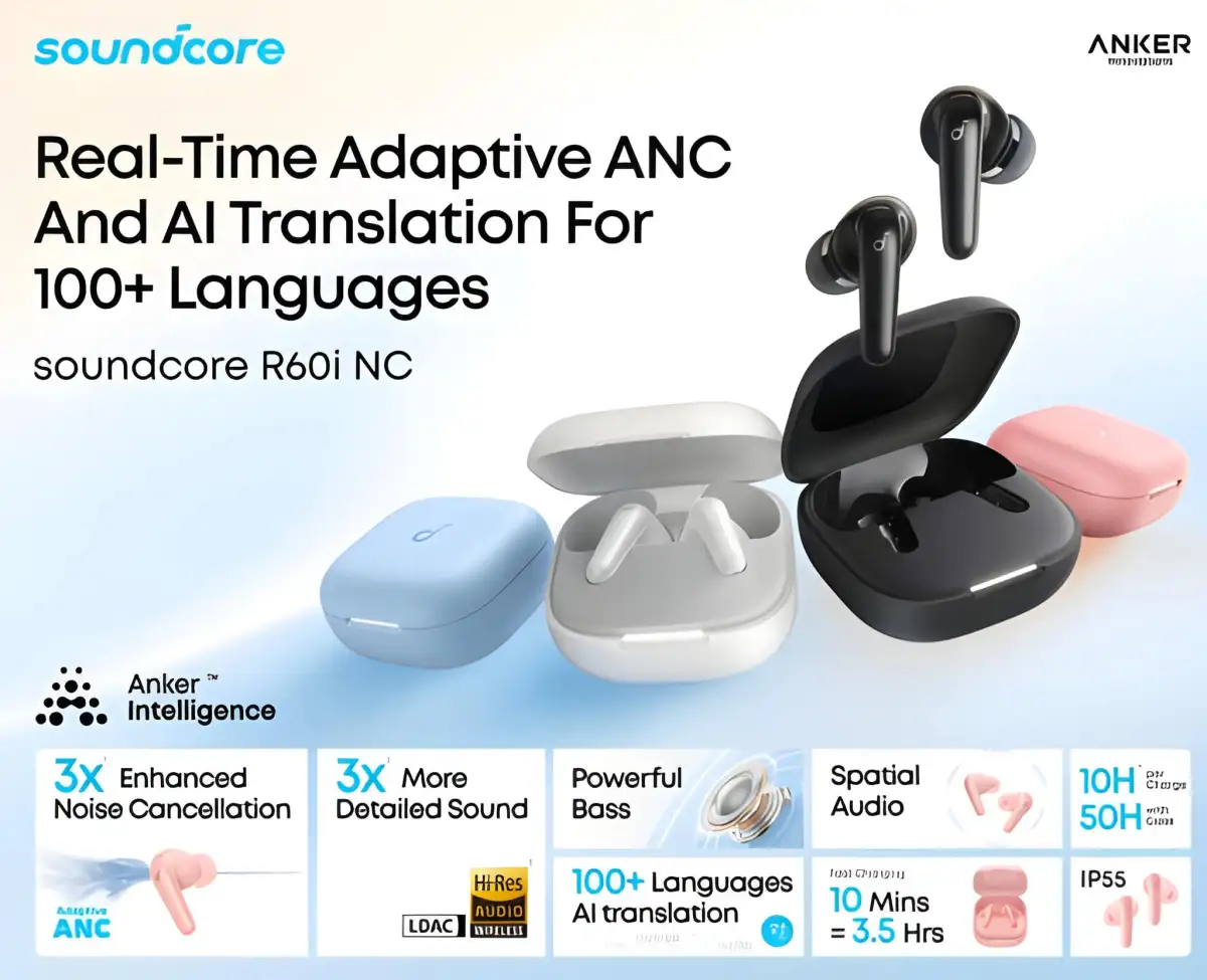 Anker soundcore R60i NC Earbuds