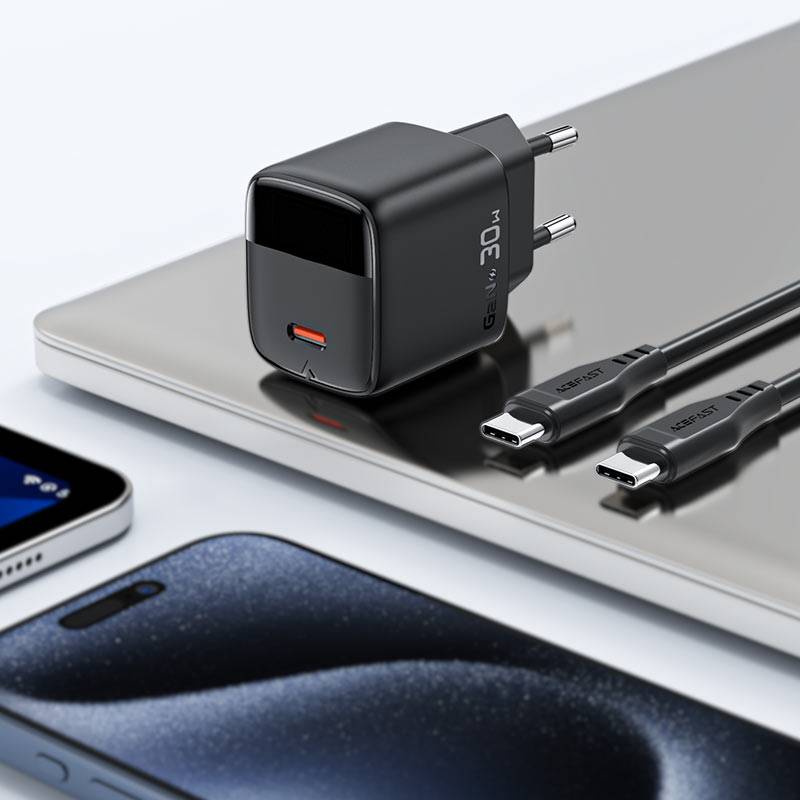 ACEFAST A115 30W GaN PD Fast Charger with Digital Power Display