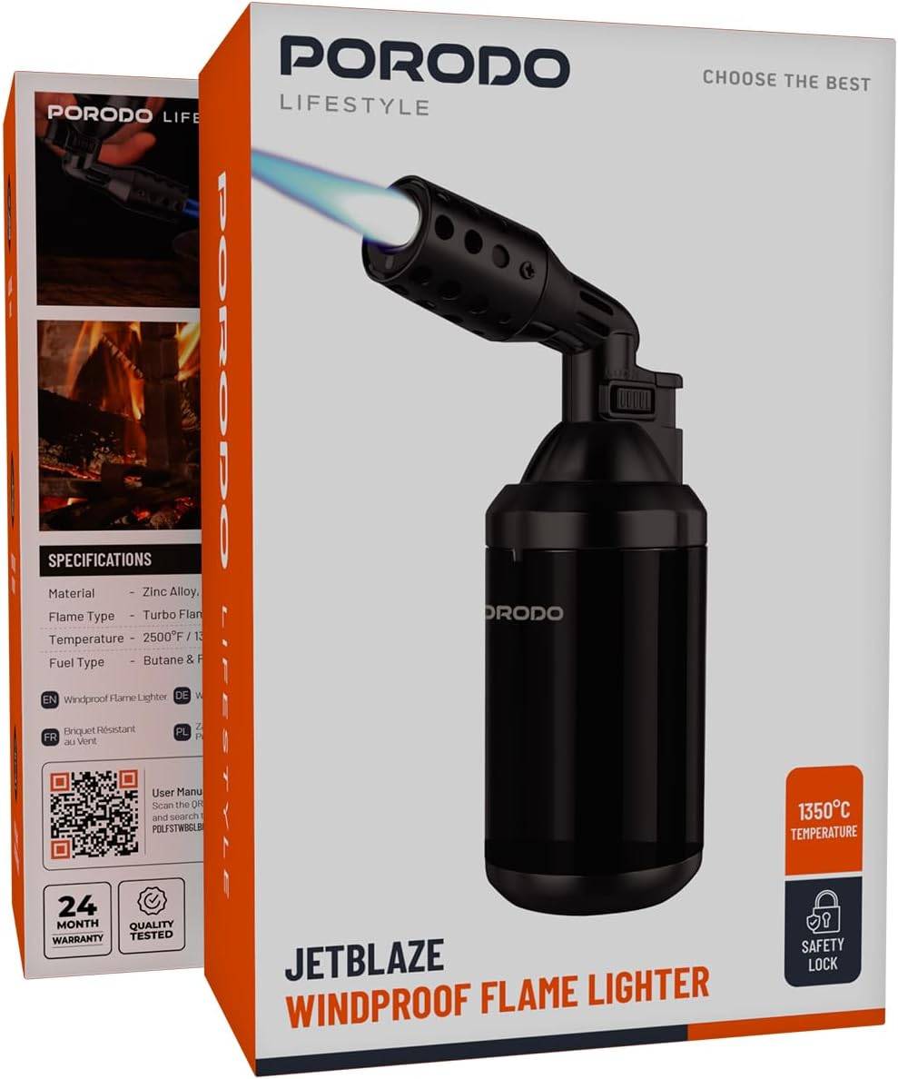 Porodo Lifestyle Jetblaze Windproof Flame Lighter