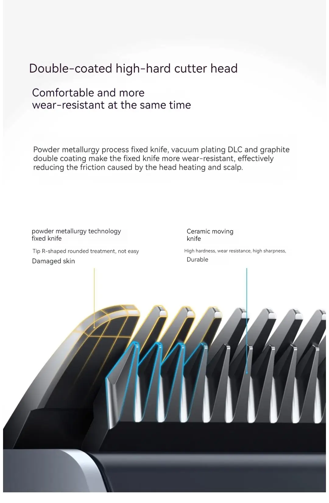 Xiaomi MIJIA Hair Clipper 2 with Enhanced Obsidian Blade Technology