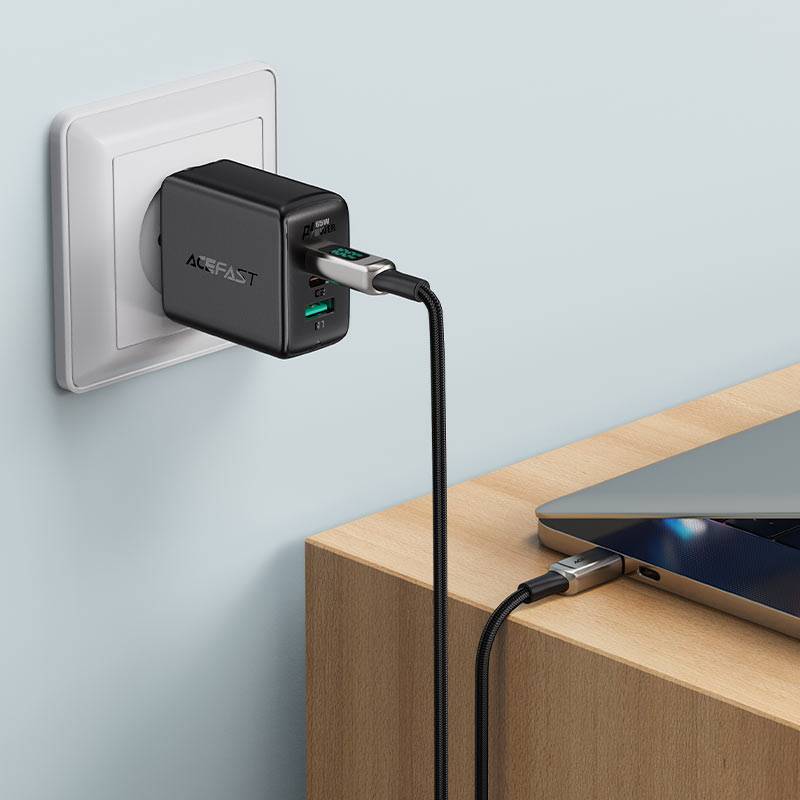 ACEFAST C6-03 USB-C to USB-C Cable 100W Fast Charging with LED Power Display 2M 