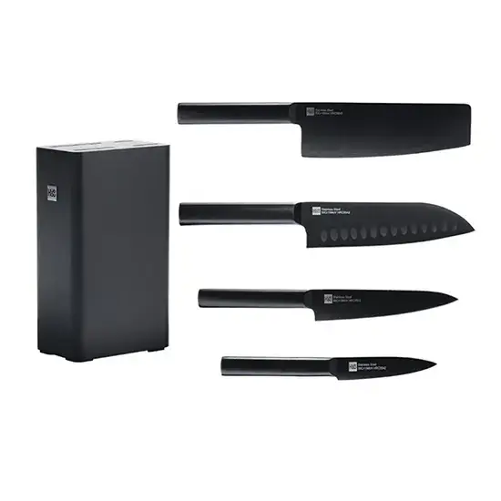 HuoHou HU0076 Non-Stick Stainless Steel Kitchen Knife 5-in-1 Combo Set HuoHou HU0076 Non-Stick Stainless Steel Kitchen Knife 5-in-1 Combo Set