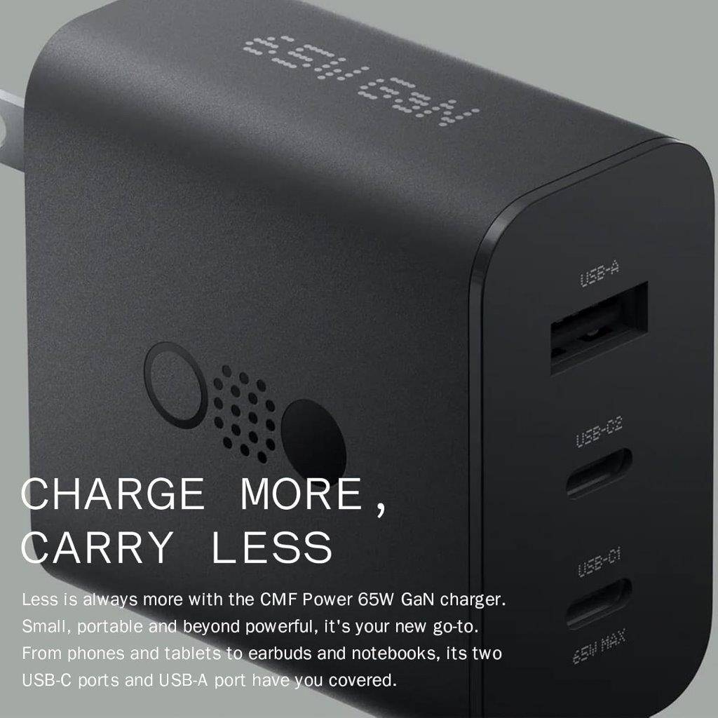CMF by Nothing 65W Power GaN 3 A Multiport Mobile Charger