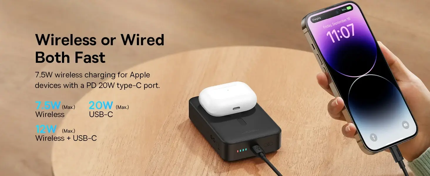 Baseus 20W 20000mAh Magnetic Mini Wireless Power Bank