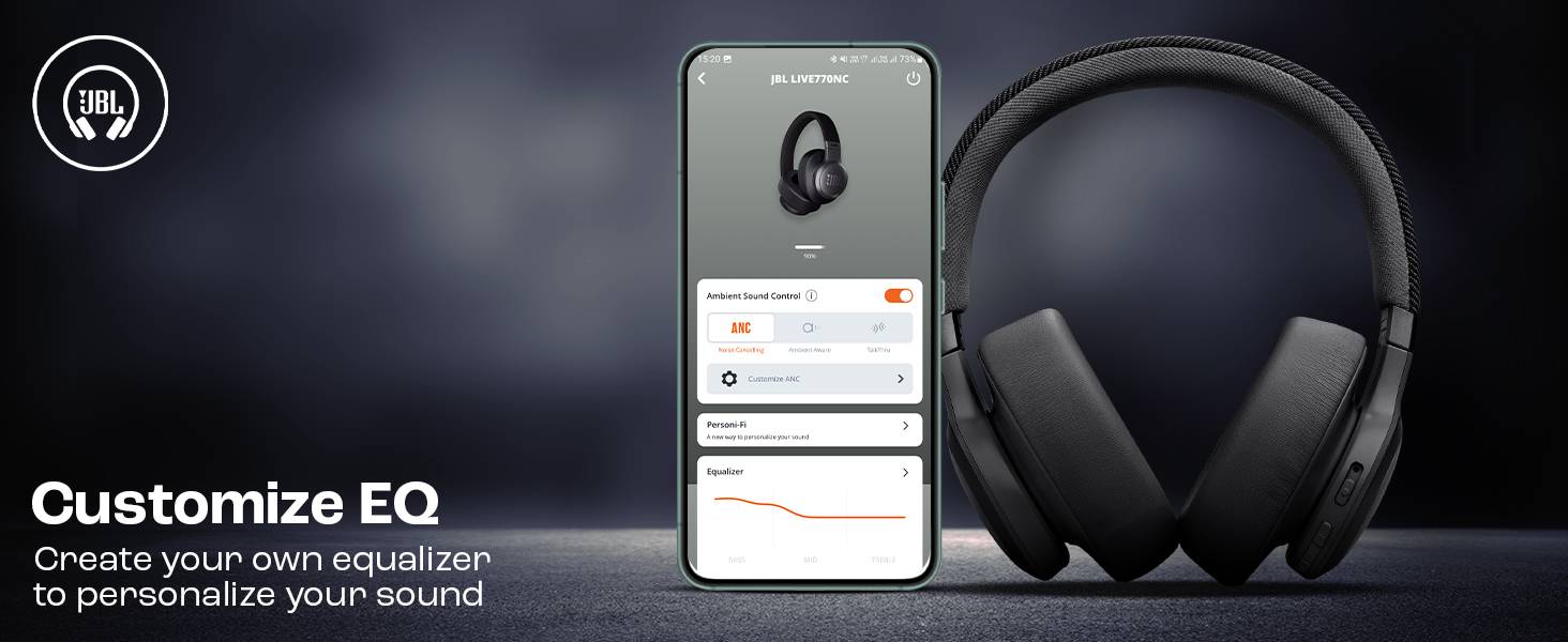 JBL Live 770NC True Adaptive Noise-Cancelling Headphones