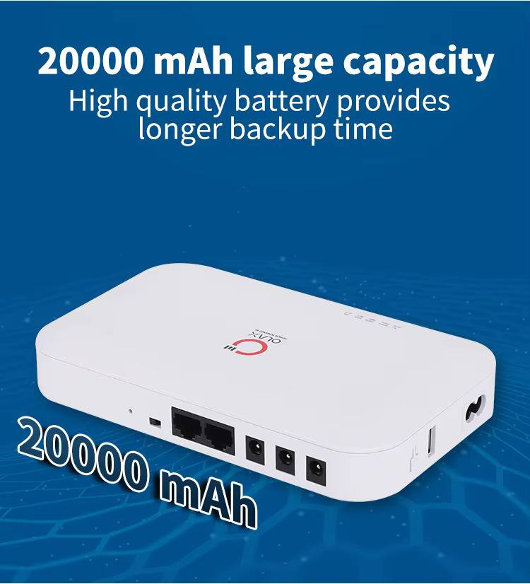 Olax D8 Pro 24W 20000mAh Smart Mini DC UPS