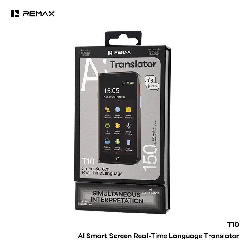 REMAX T10 AI Smart Screen Translator with 150+ Languages & 21 Offline Modes