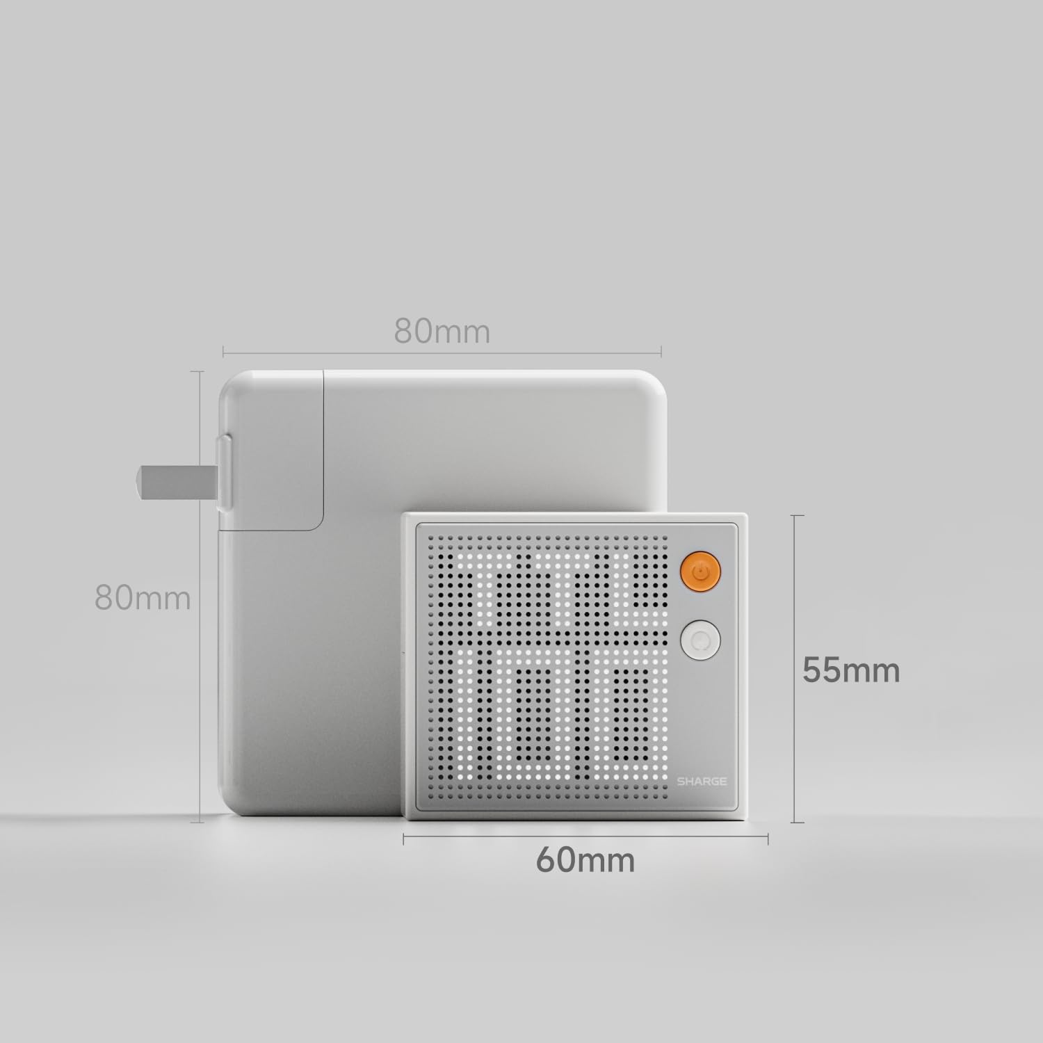 SHARGE Pixel S1E 100W GaN USB-C Charger 4-Port Fast PD 3.0 Charging with Dot-Matrix Display 