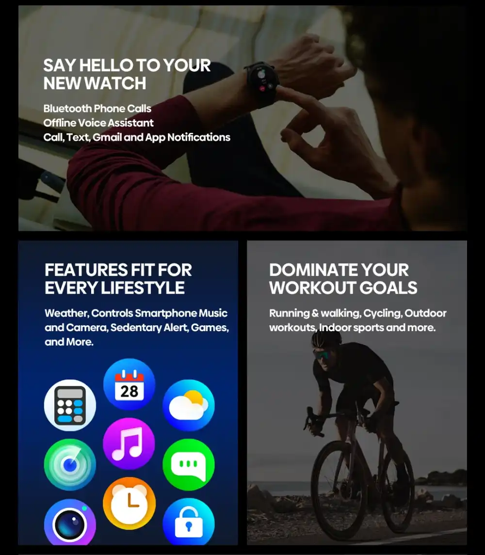 Zeblaze Btalk 3 Plus Bluetooth Calling Smartwatch