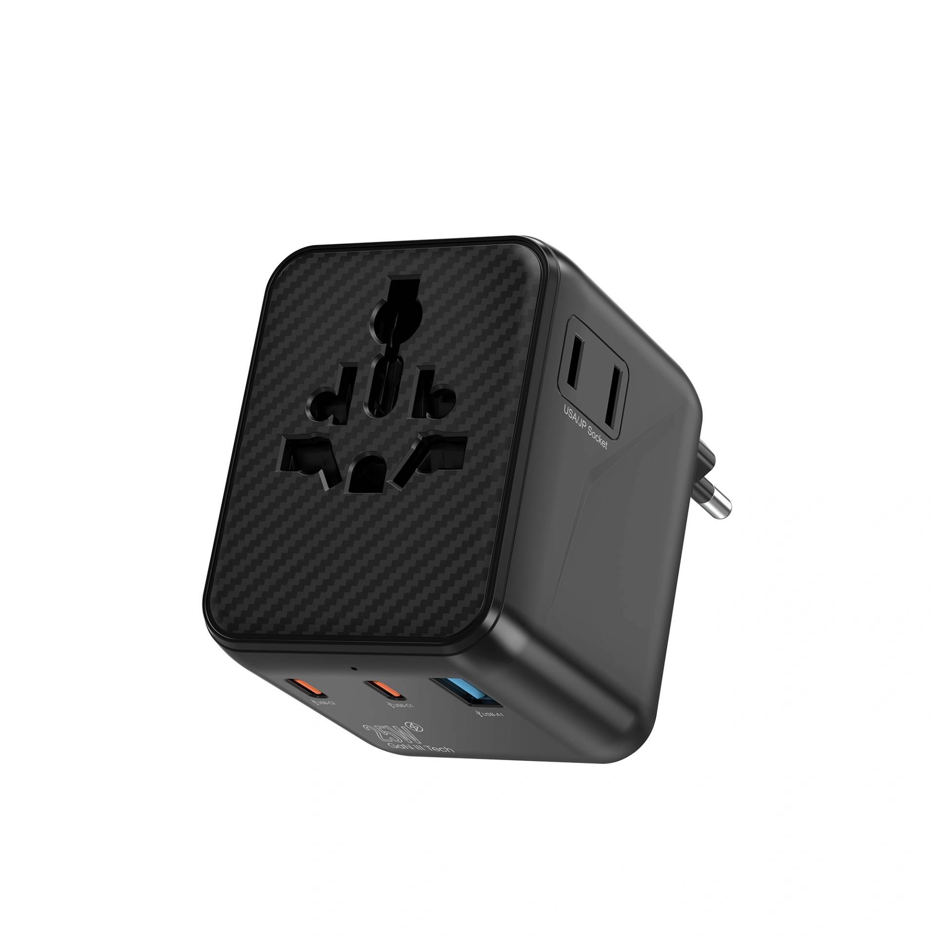 WiWU Warrior Series Aramid Fiber GaN Universal Adapter 25W / 45W / 70W