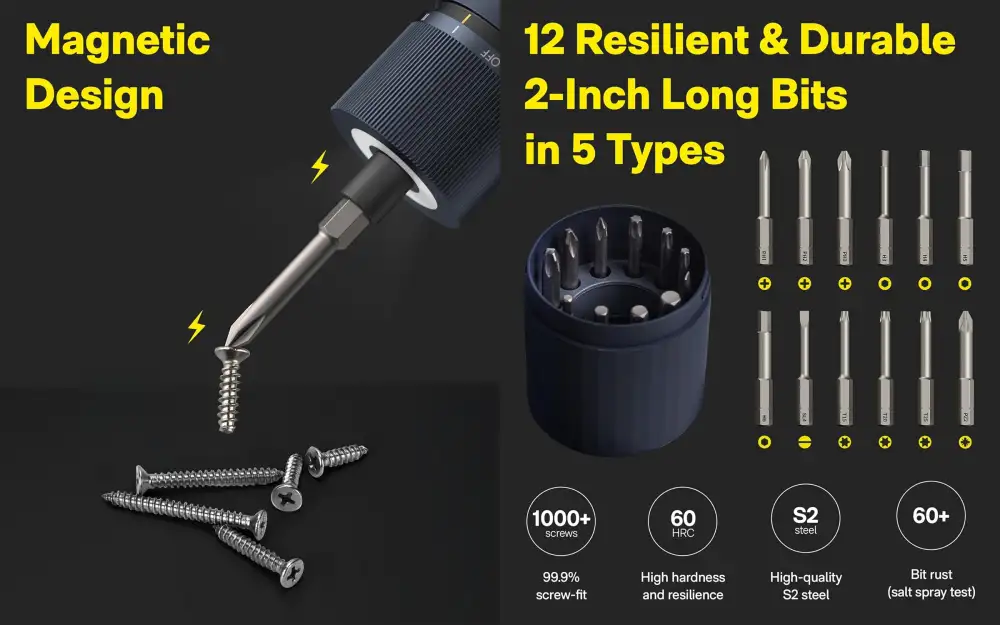 Xiaomi HOTO 3.6V Cordless Rechargeable Electric Screwdriver