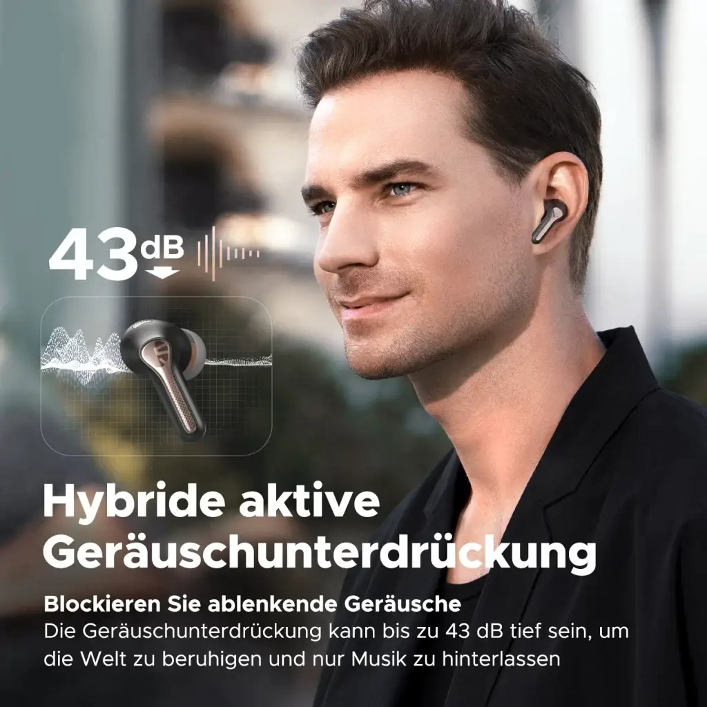 SoundPEATS Capsule 3 Pro TWS Hybrid ANC Wireless Earbuds with Hi-Res LDAC Audio Codec