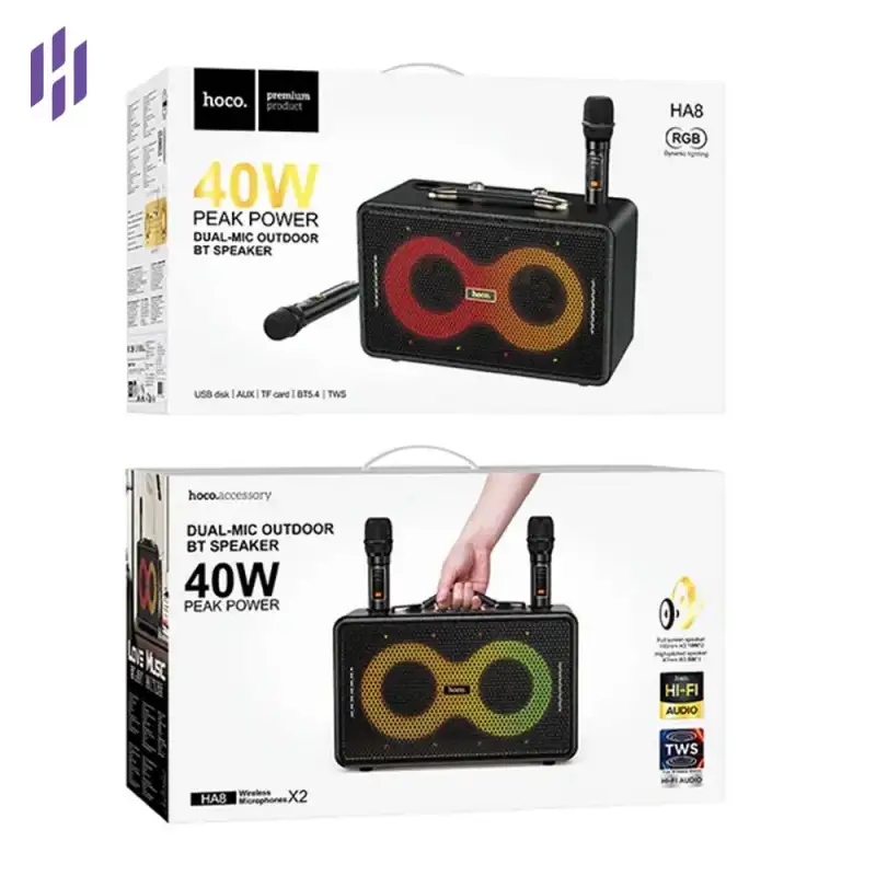 Hoco HA8 Portable Outdoor Bluetooth Karaoke Speaker