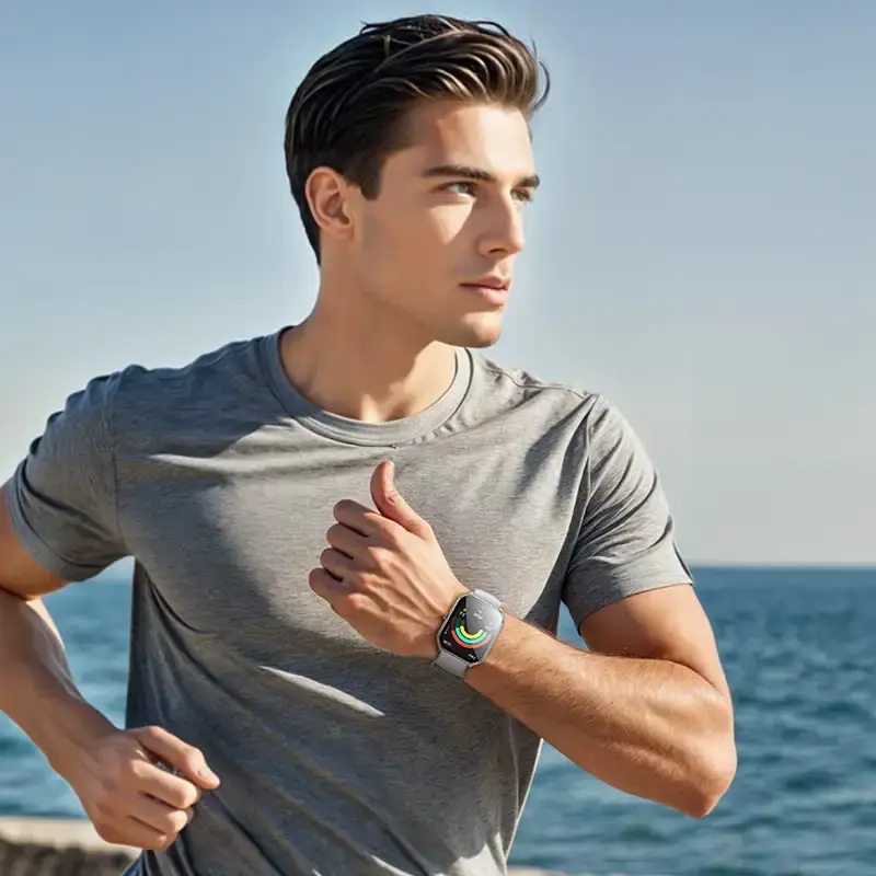 Hoco Y28 Ultra-Thin Sports Smartwatch with Multi-Sport Modes and Health Monitoring