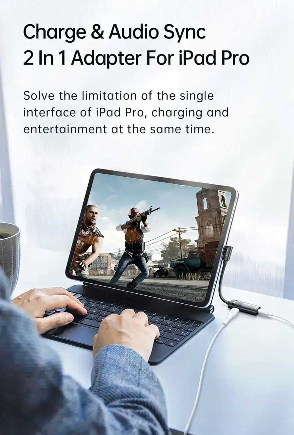 Mcdodo CA-1880 60W PD USB-C to USB-C & 3.5mm AUX Audio Cable