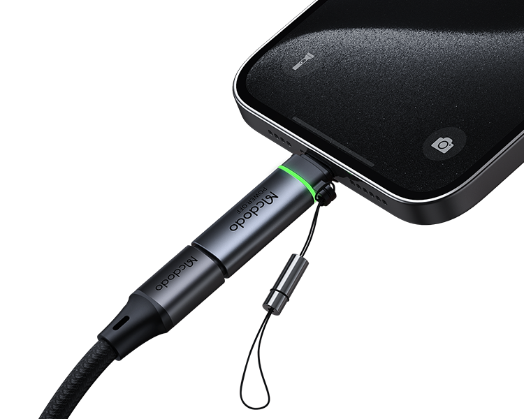 Mcdodo OT-6010 Lightning to USB-C Adapter with 60W PD Fast Charging & Auto Power-Off Function