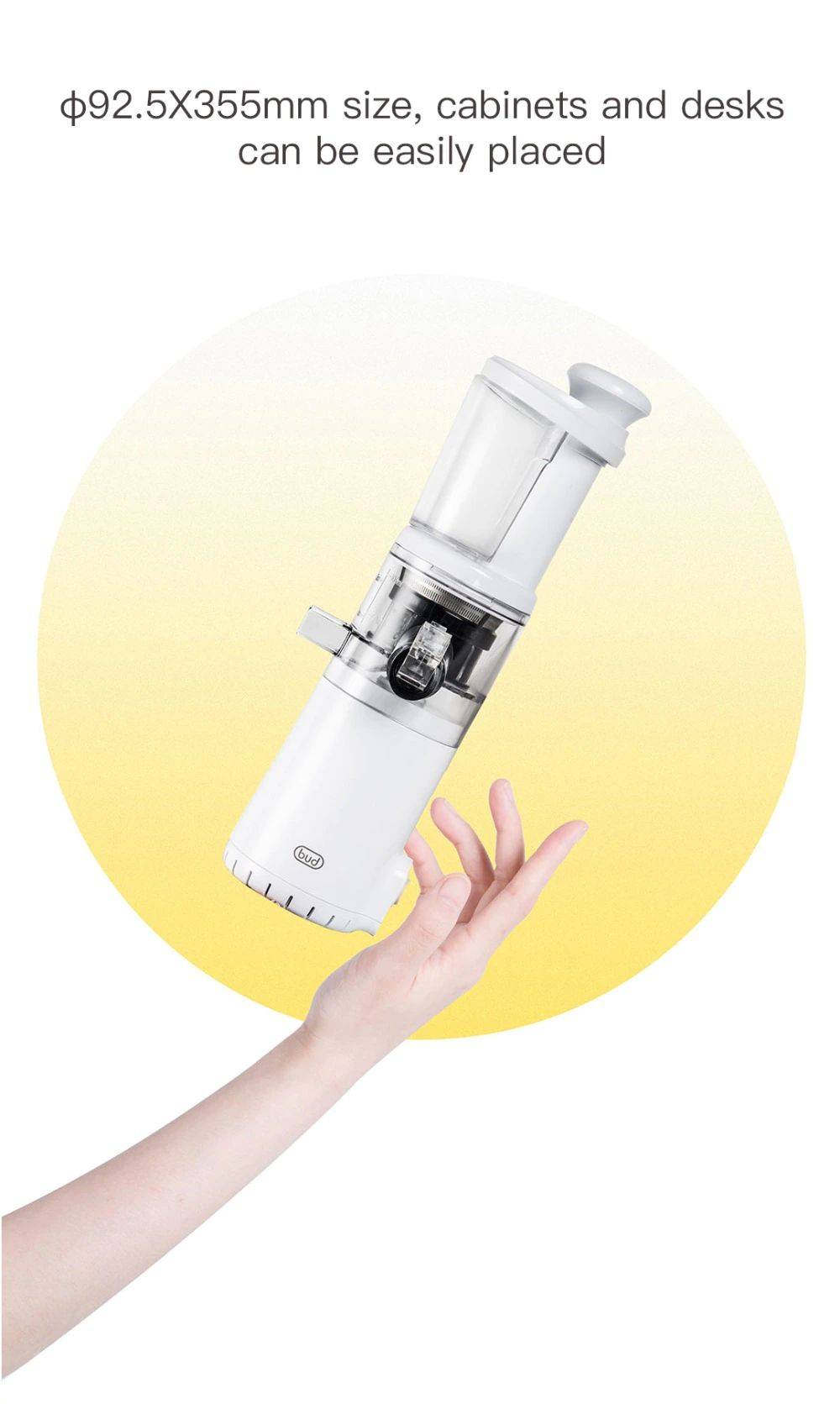 Xiaomi BJ08 Bud Portable Mini Electric Slow Juicer Compact Water-Free Juicer
