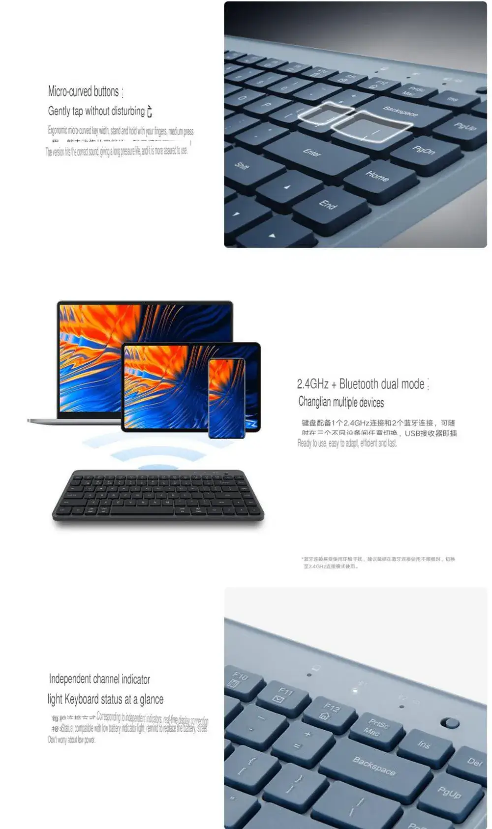 Xiaomi Portable Dual-Mode Wireless Bluetooth Keyboard