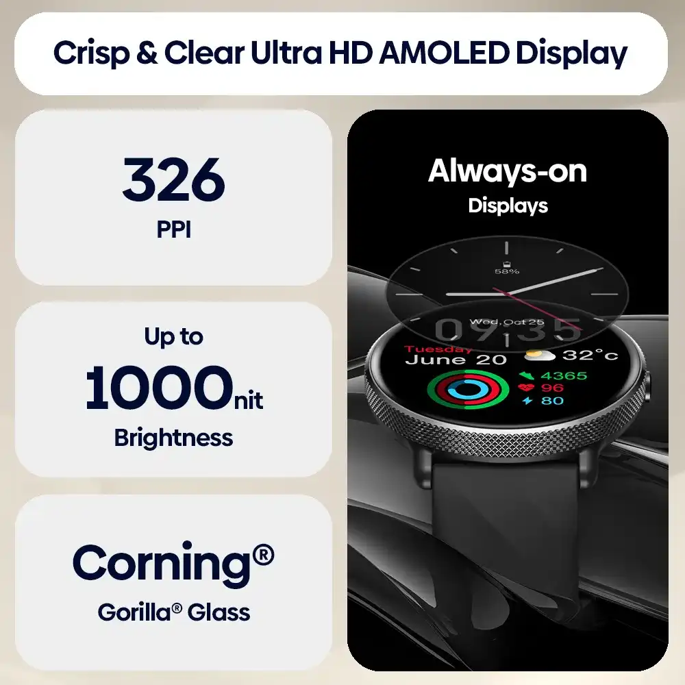 Zeblaze GTR 3 Pro AMOLED Display Smartwatch