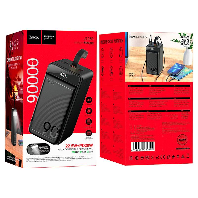 HOCO J123D 90000mAh 22.5W Fast Charging Power Bank