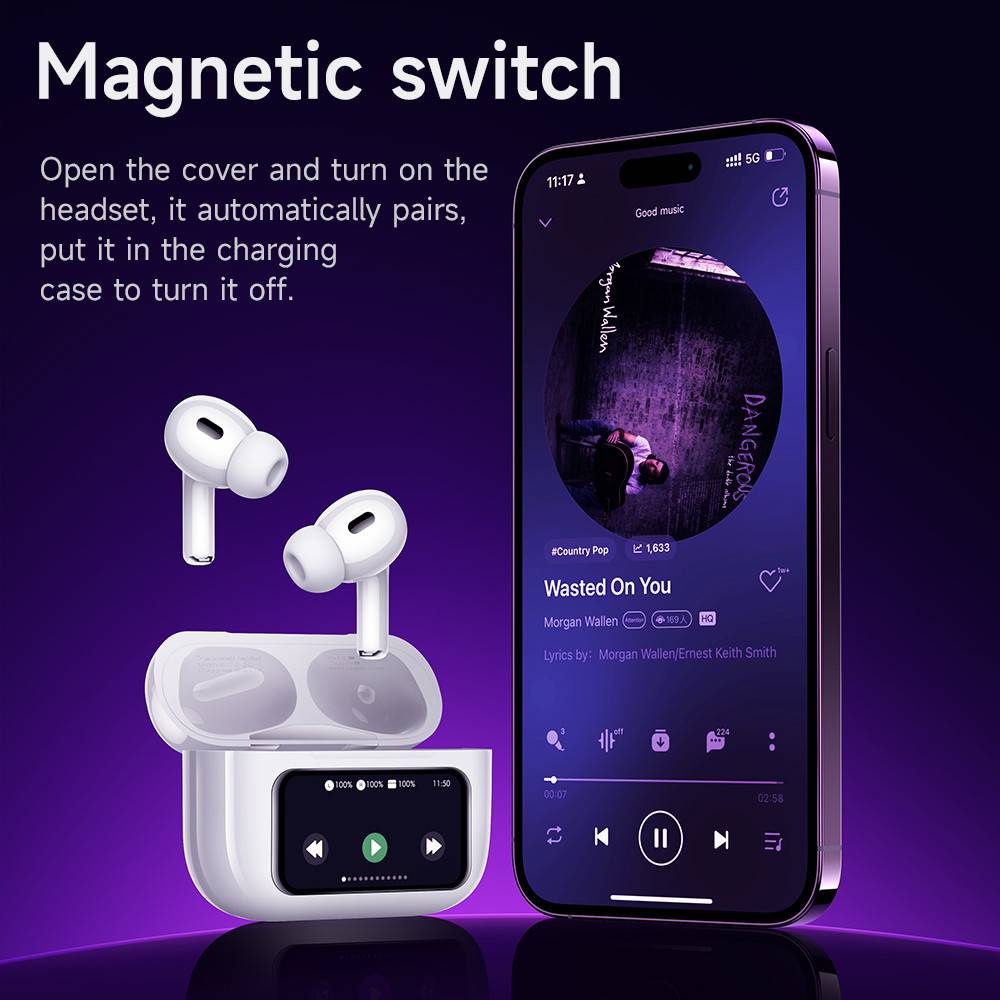 Hoco EW72 ANC True Wireless Earphones Touch Control Bluetooth Earbuds