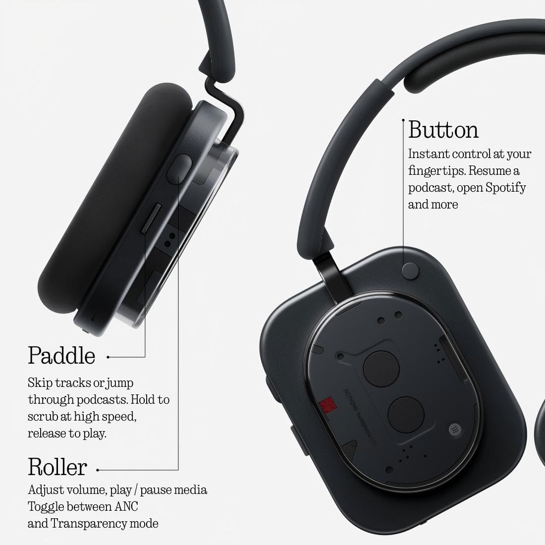 Nothing Headphones 1 Wireless Over-Ear Noise-Cancelling Headphones