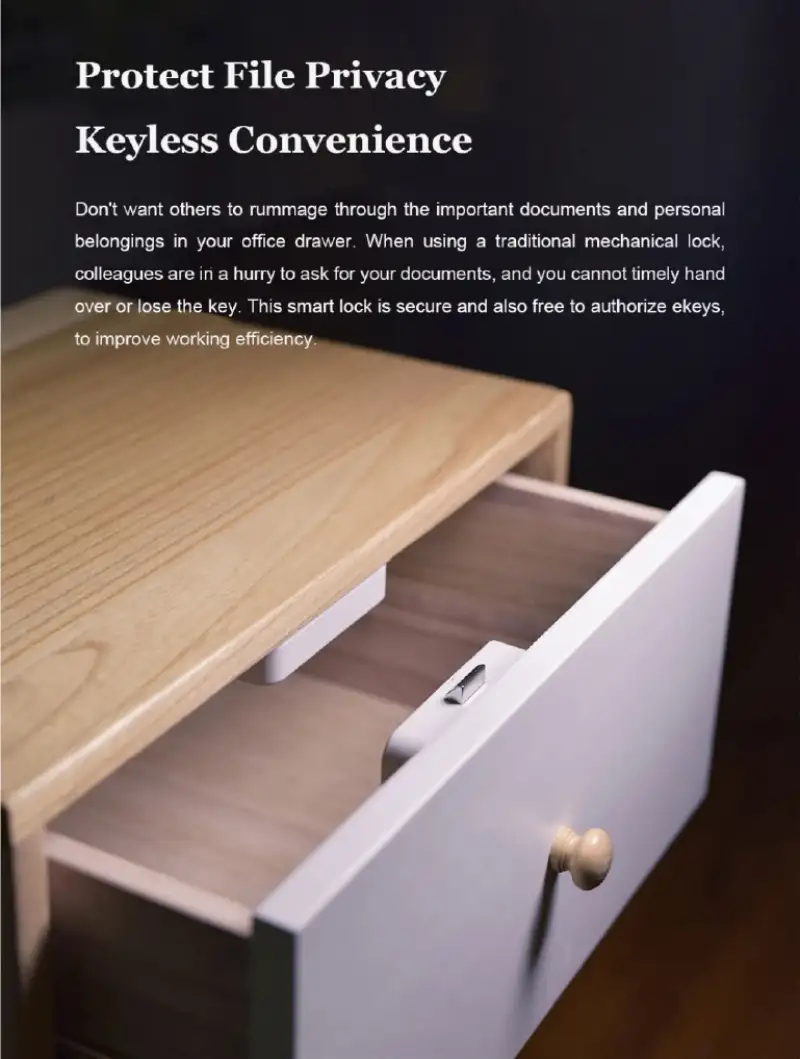 Xiaomi Mijia Yeelock Smart Drawer & Cabinet Lock – App Control & Remote Unlock Functionality