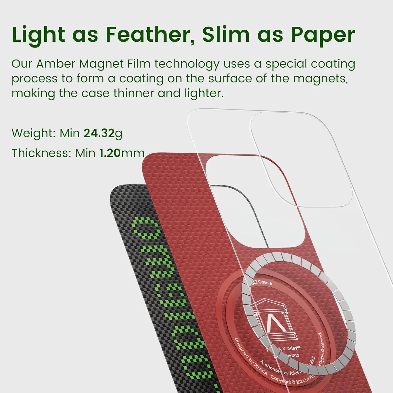 Pitaka Aries Tactile Woven Case for iPhone 15 Pro Max -NoProblemo