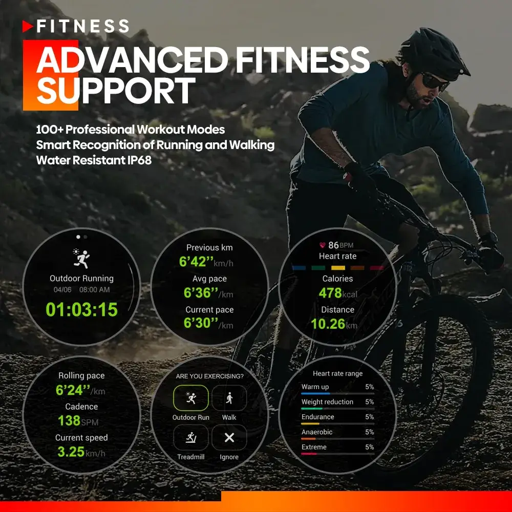 Zeblaze Stratos 3 Ultra HD AMOLED GPS Smartwatch
