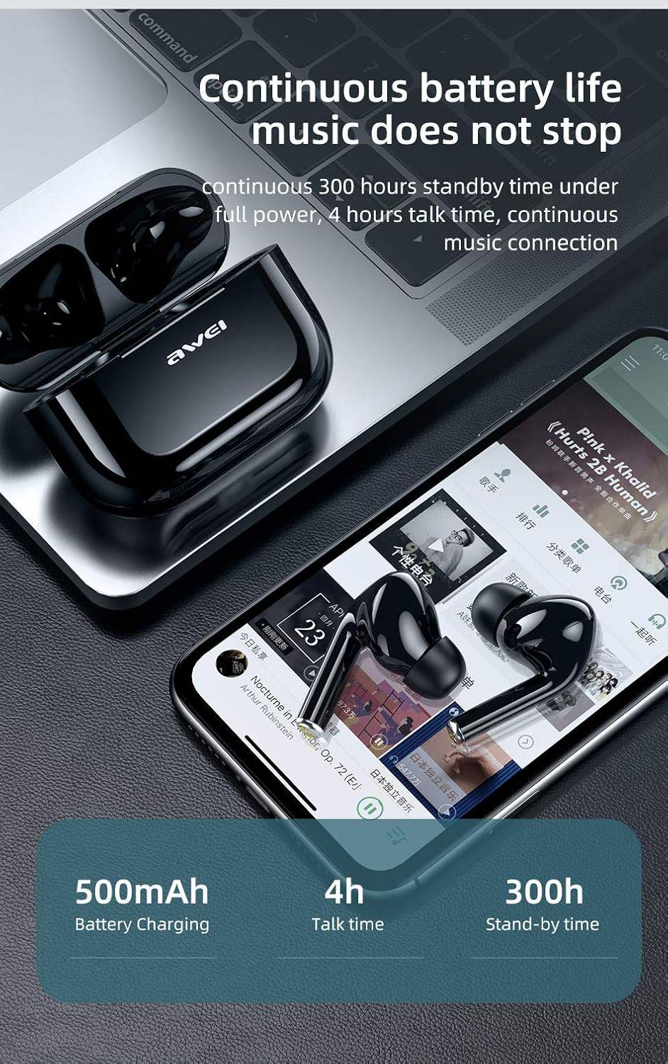 Awei T29 ANC True Wireless Bluetooth Earbuds