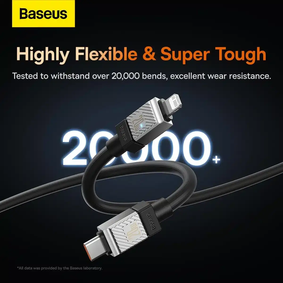 Baseus CoolPlay Series 20W Fast Charging Cable Type-C to Lightning 1m