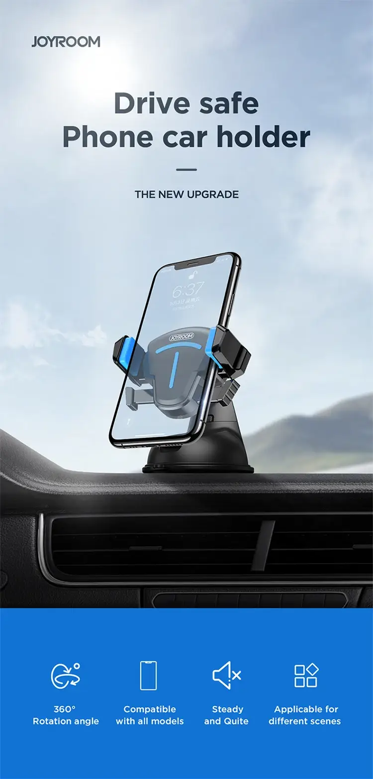 Joyroom JR-OK2 Suction Cup Car Mount Holder for Mobile Phones
