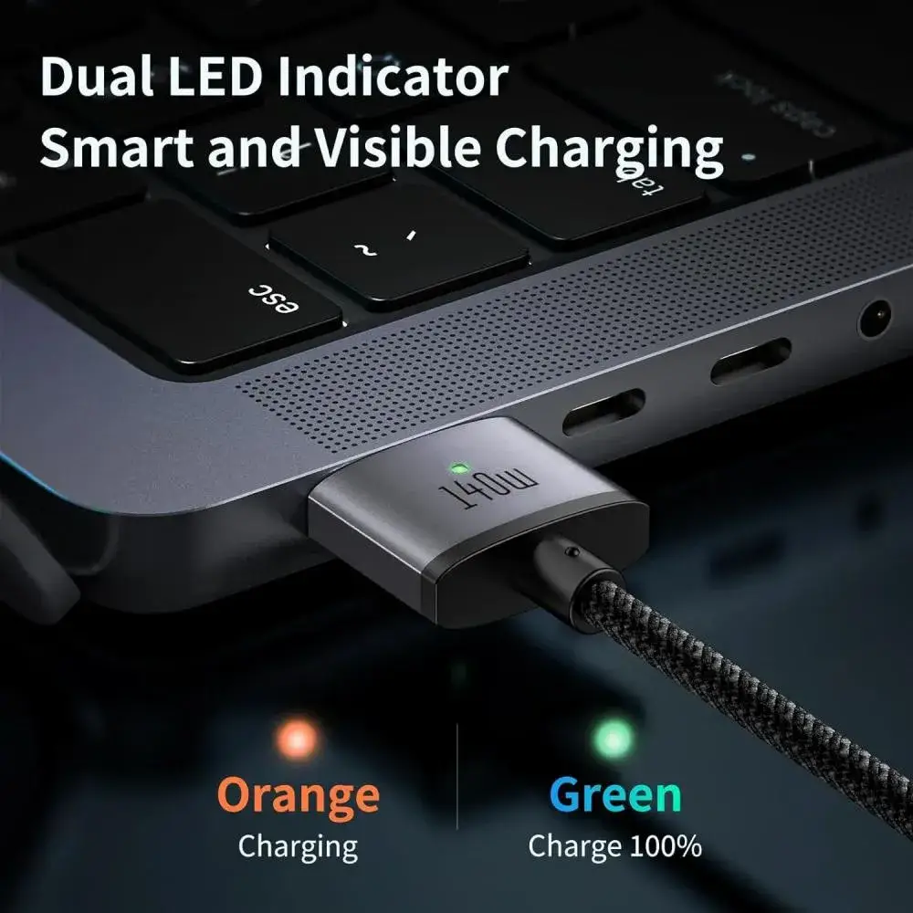 Mcdodo CA-1470 140W USB-C to MagSafe 3 Magnetic Fast Charging Cable 2 Meter