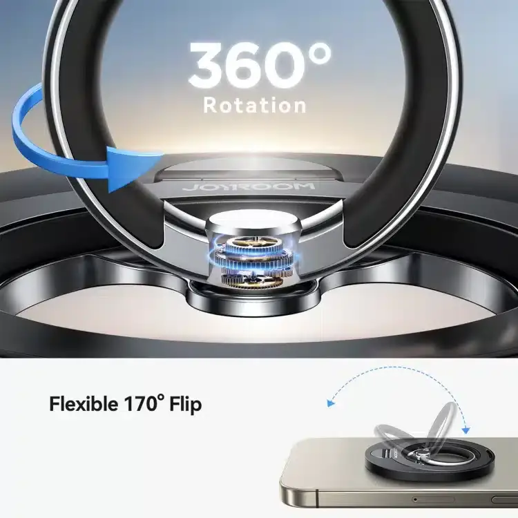 JOYROOM JR-ZS420 360° Rotatable & Foldable Magnetic Phone Ring Holder Stand