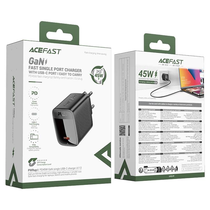 ACEFAST A112 45W PD GaN Fast Charging Wall Adapter
