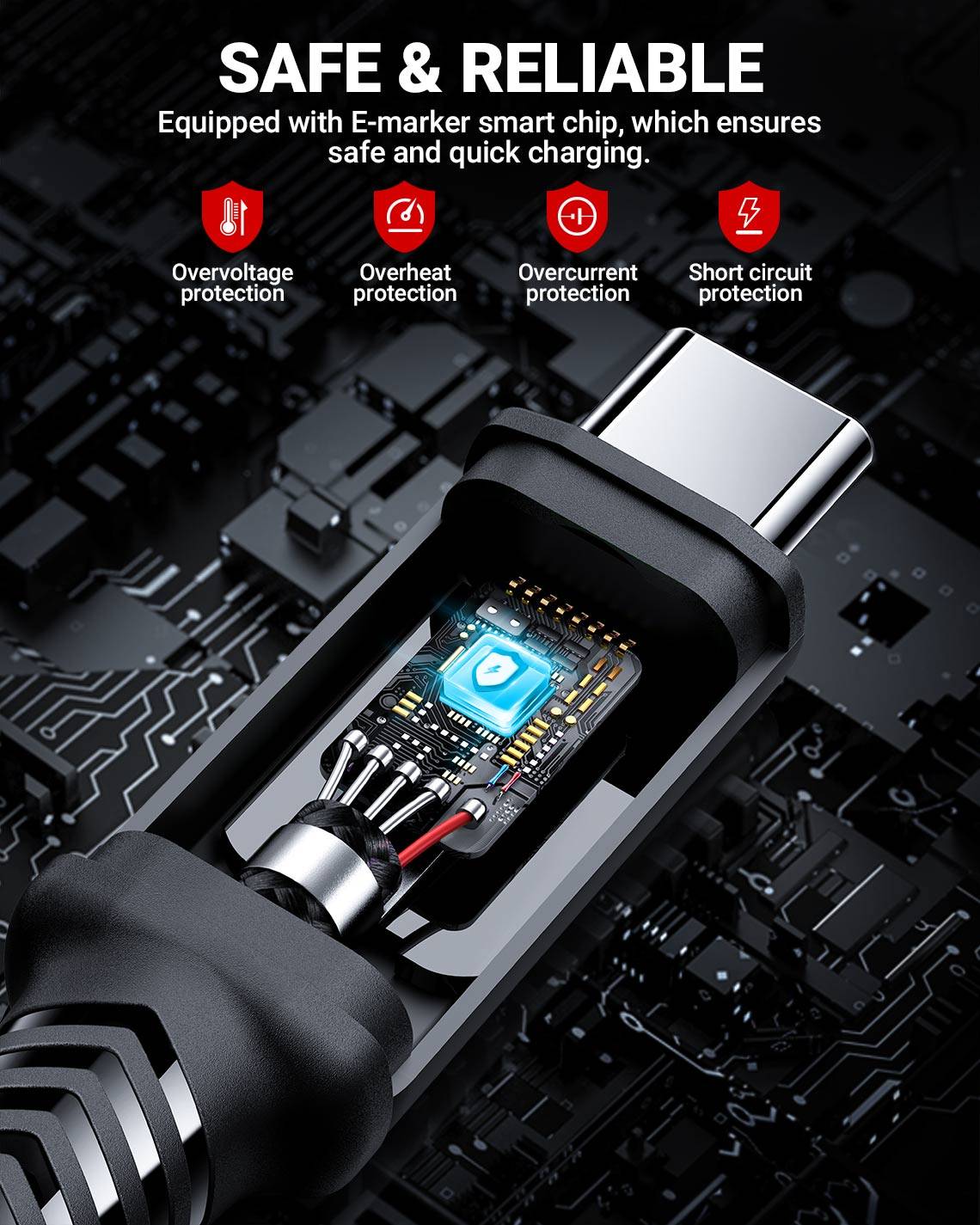 ACEFAST C4-03 USB-C to USB-C 100W PD Fast Charging Data Cable 