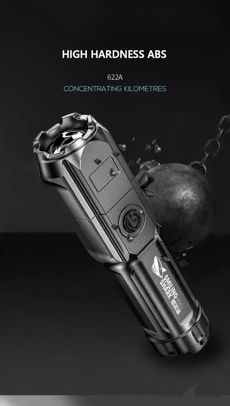 Smiling Shark 622A Telescopic LED Flashlight