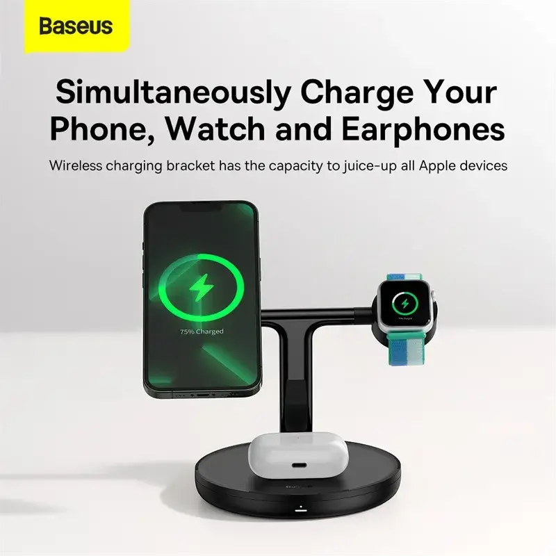 Baseus Swan BS-W527 3-in-1 20W Magnetic Wireless Charging Stand
