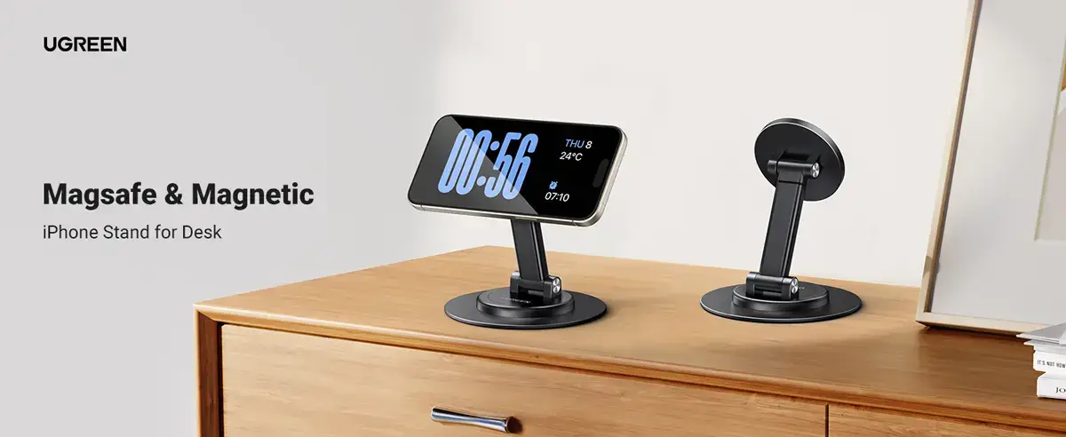 UGREEN LP862 Magnetic Desktop Phone Stand with 360° Rotation 45376