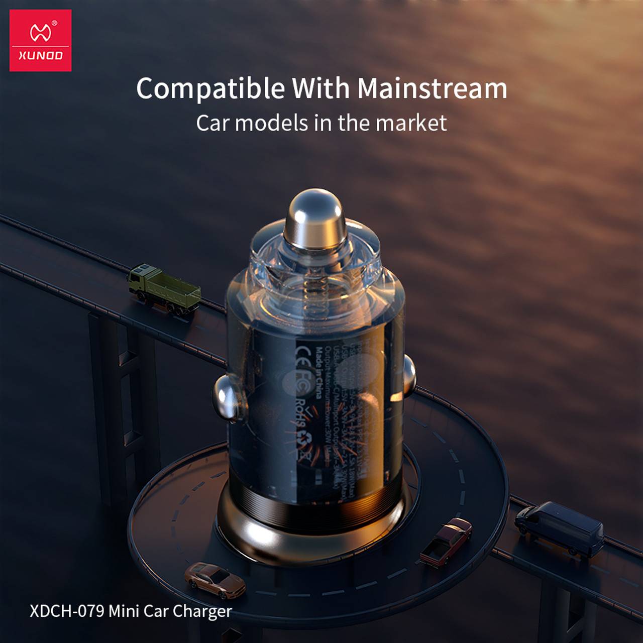 XUNDD XDCH-079 30W Mini Car Charger