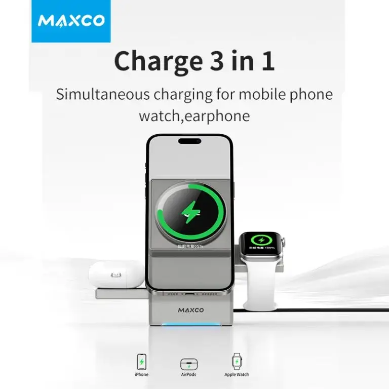 MAXCO MW11 Geometry Series 3-in-1 Wireless Charger 