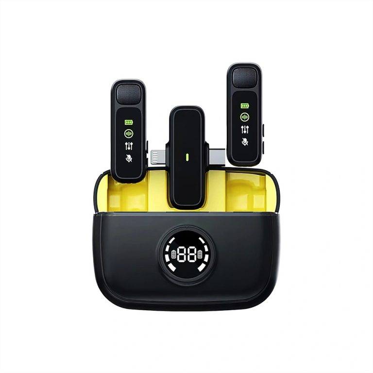 WIWU Wi-WM003 Duo Wireless Mini Microphone System Dual Set for Smartphones & Cameras