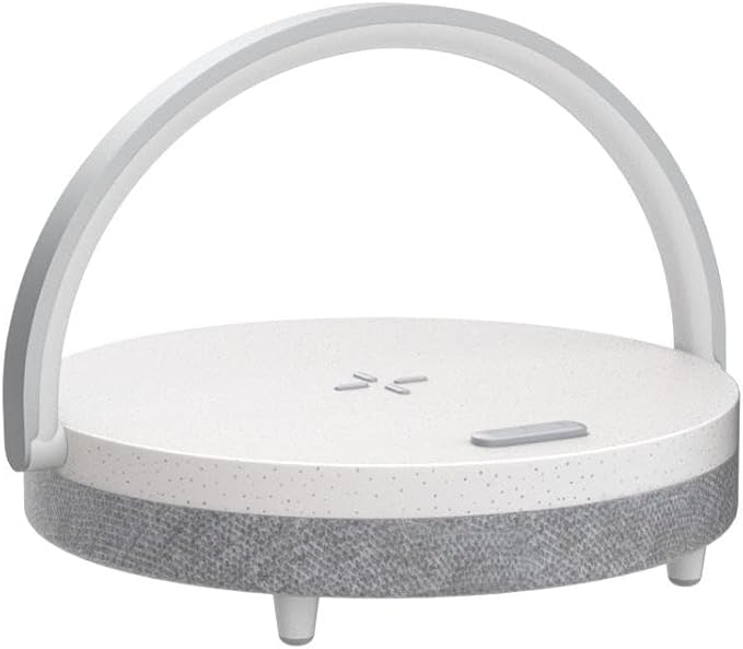 EZVALO 4-in-1 Touch Bedside Lamp Wireless Charger Bluetooth Speaker Phone Holder & Dimmable LED Night Light EZVALO 4-in-1 Touch Bedside Lamp Wireless Charger Bluetooth Speaker Phone Holder & Dimmable LED Night Light