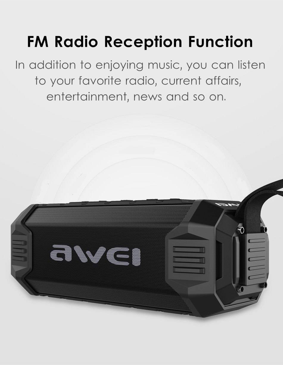 Awei Y280 IPX4 Waterproof Outdoor Bluetooth Speaker