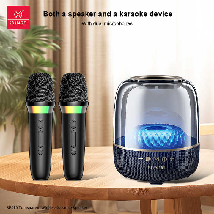 XUNDD SP010 Transparent Wireless Karaoke Speaker High-Fidelity Portable Sound System