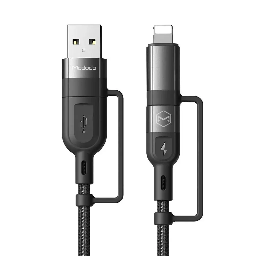 Mcdodo CA-8070 4-in-1 Fast Charging & Data Cable 60W PD 1.2m