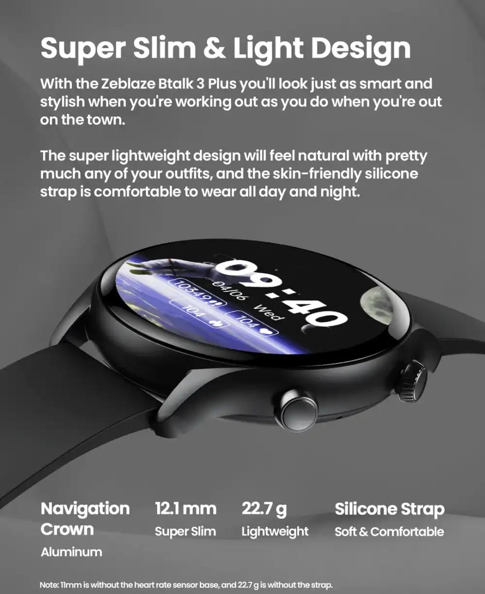 Zeblaze Btalk 3 Plus Bluetooth Calling Smartwatch